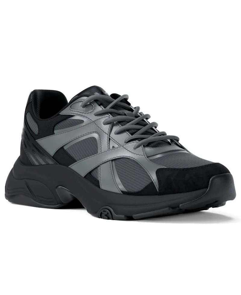 Michael Kors Men's Leo Mixed-Media Trainer Shoes