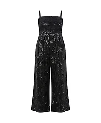 City Chic Women's Glimmer Sequin Strapless Jumpsuit