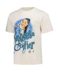 Playa Society Men's and Women's Napheesa Collier Oatmeal Minnesota Lynx Sketch T-Shirt