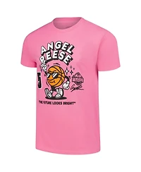 Kur8ted Men's and Women's Angel Reese Pink Wnba Gear The Future Looks Bright T-Shirt
