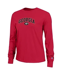 Champion Women's Georgia Bulldogs Arch Over Logo Long Sleeve T-Shirt