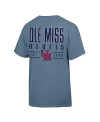 ComfortWash Men's Blue Ole Miss Rebels Big Name T-Shirt