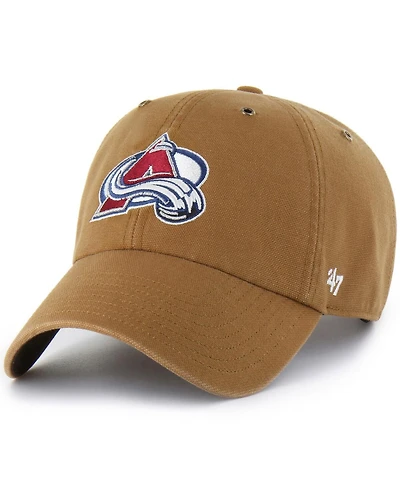 Carhartt x '47 Brand Men's Brown Colorado Avalanche Clean Up Adjustable Hat