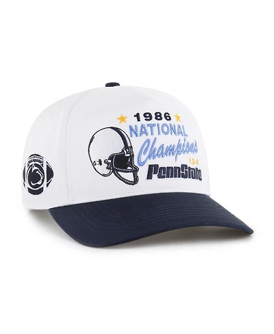'47 Brand Men's and Women's White Penn State Nittany Lions 1986 National Champions Vault Two-Tone Hitch Adjustable Hat