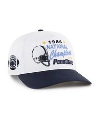 '47 Brand Men's and Women's White Penn State Nittany Lions 1986 National Champions Vault Two-Tone Hitch Adjustable Hat
