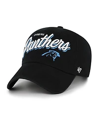 '47 Brand Women's Black Carolina Panthers Ariana Clean Up Adjustable Hat