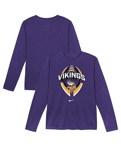 Nike Toddler Purple Minnesota Vikings Primetime Legend Icon Long Sleeve Performance T-Shirt