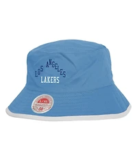 Mitchell & Ness Men's Black/Light Blue Los Angeles Lakers Flip It Reversible Bucket Hat