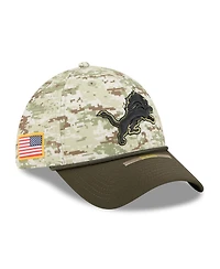 New Era Men's Camo/Dark Green Detroit Lions 2025 Salute to Service 39THIRTY Flex Hat