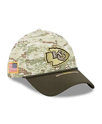 New Era Men's Camo/Dark Green/Dark Green Kansas City Chiefs 2025 Salute to Service 39THIRTY Flex Hat
