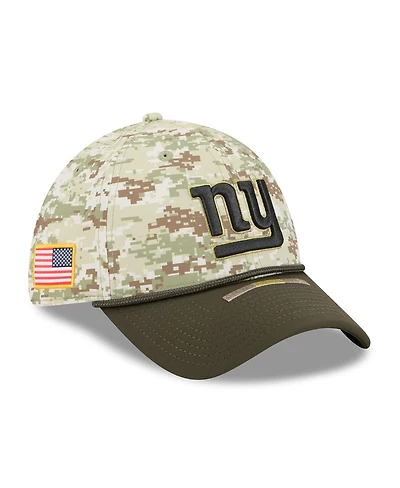 New Era Men's Camo/Dark Green York Giants 2025 Salute to Service 39THIRTY Flex Hat