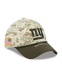 New Era Men's Camo/Dark Green York Giants 2025 Salute to Service 39THIRTY Flex Hat
