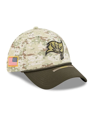New Era Men's Camo/Dark Green Tampa Bay Buccaneers 2025 Salute to Service 39THIRTY Flex Hat