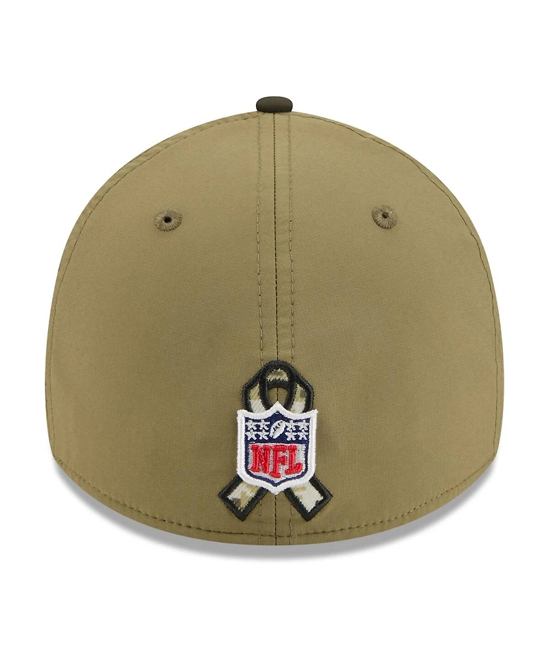 New Era Men's Green/Dark Green Philadelphia Eagles 2025 Salute to Service 39THIRTY Flex Hat