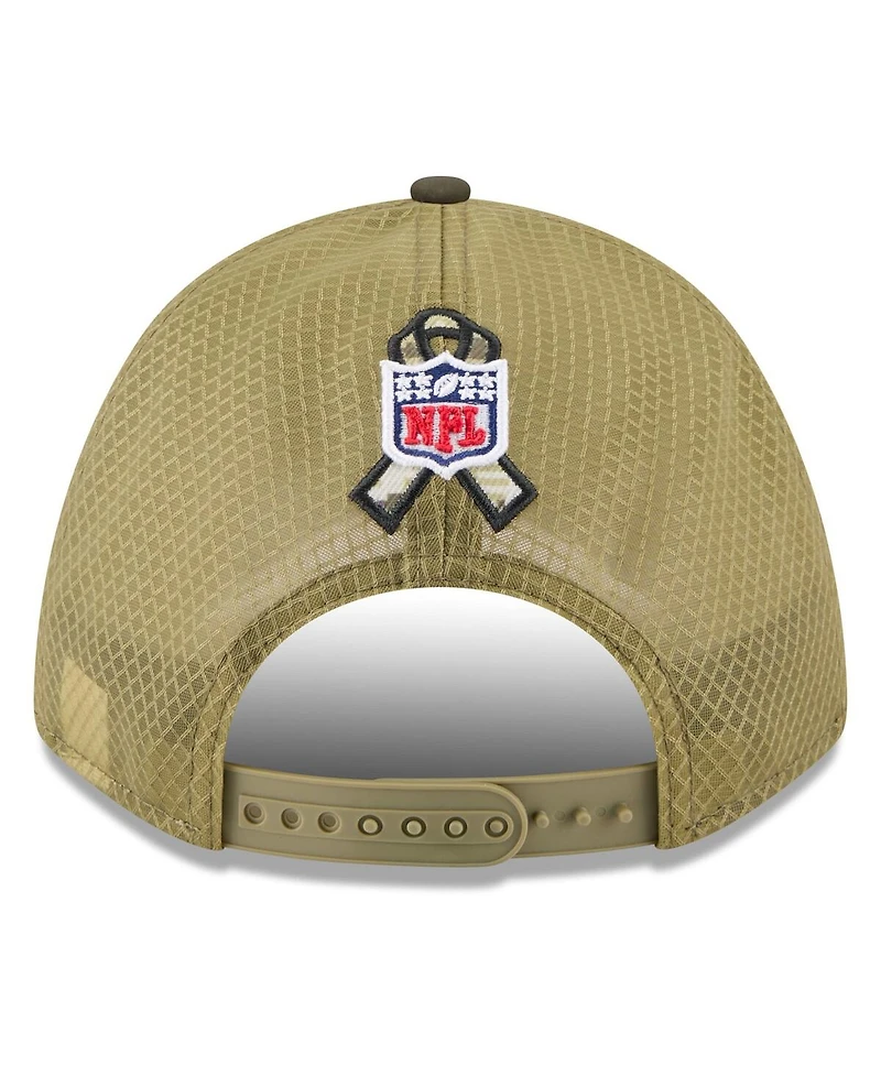 New Era Men's Green Dallas Cowboys 2025 Salute to Service 9FORTY A-Frame M-Crown Adjustable Hat