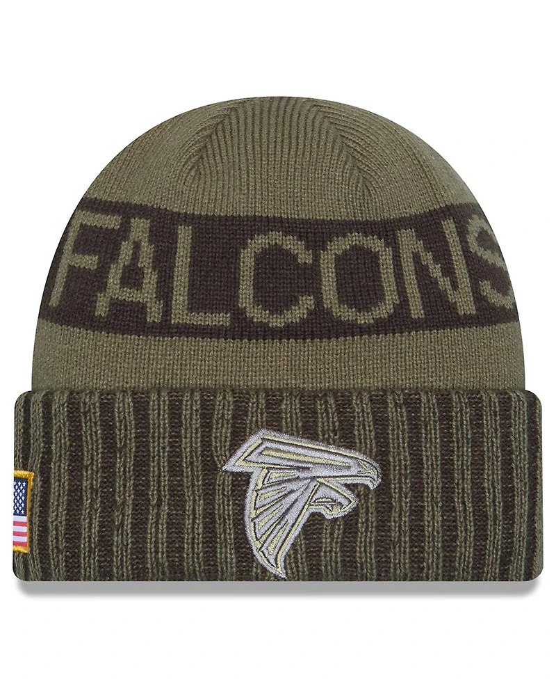 New Era Men's Dark Green Atlanta Falcons 2025 Salute to Service Cuffed Knit Hat