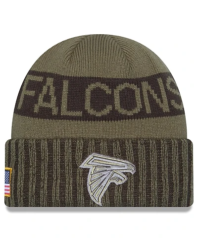 New Era Men's Dark Green Atlanta Falcons 2025 Salute to Service Cuffed Knit Hat