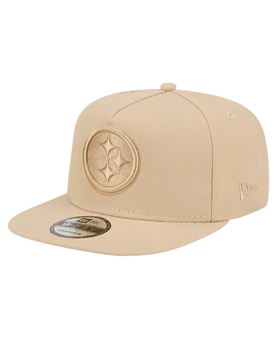 New Era Men's Light Beige Pittsburgh Steelers Color Pack A-Frame 9FIFTY Snapback Hat