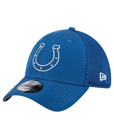 New Era Men's Royal Indianapolis Colts Outline 39THIRTY Flex Hat