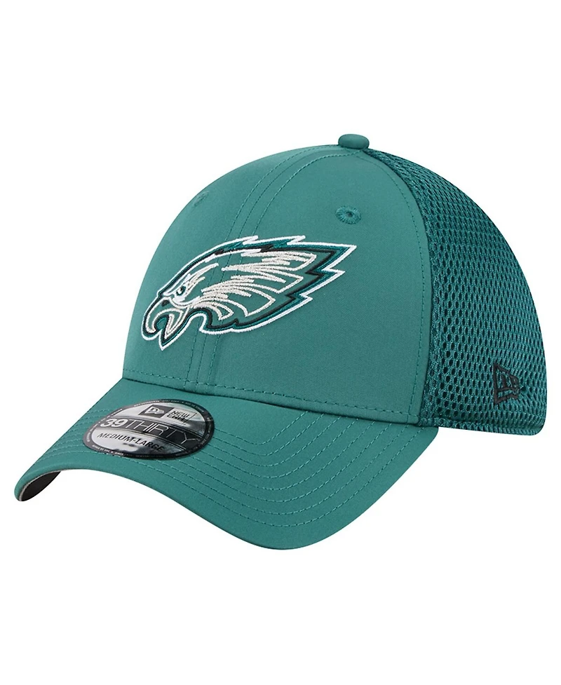 New Era Men's Midnight Green Philadelphia Eagles Outline 39THIRTY Flex Hat