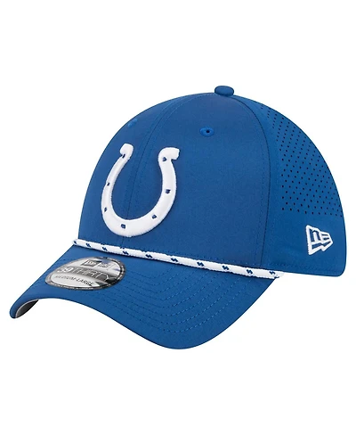 New Era Men's Royal Indianapolis Colts Perforated 39THIRTY Flex Hat