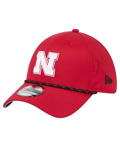 New Era Men's Scarlet Nebraska Huskers Rope 39THIRTY Flex Hat