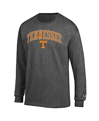 Champion Men's Heather Charcoal Tennessee Volunteers Arch Over Logo Long Sleeve T-Shirt