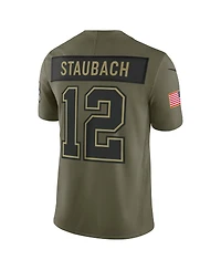 Nike Men's Roger Staubach Olive Dallas Cowboys 2025 Salute to Service Retired Limited Jersey