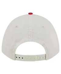 New Era Men's Cream/Red Tampa Bay Buccaneers Two-Tone Sided Corduroy 9FORTY A-Frame Adjustable Hat
