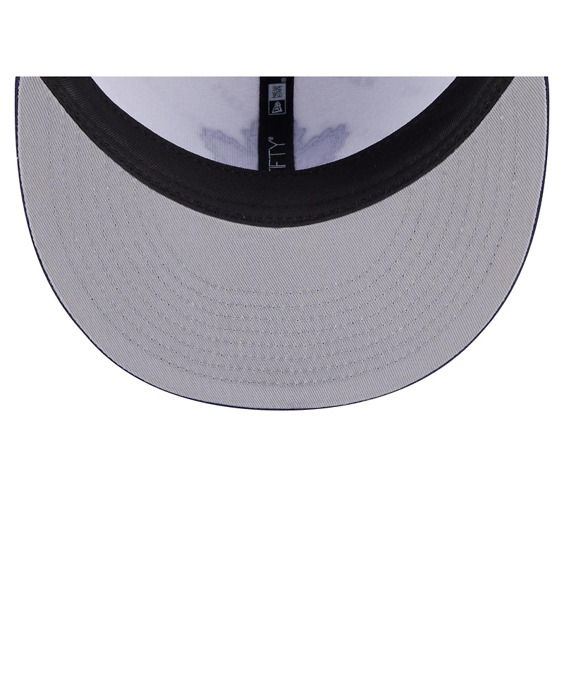 New Era Men's White/Blue Toronto Maple Leaf's Repeat Two-Tone 59FIFTY Fitted Hat