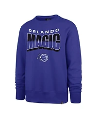 '47 Brand Men's and Women's Blue Orlando Magic Brush By Headline Crewneck Sweatshirt