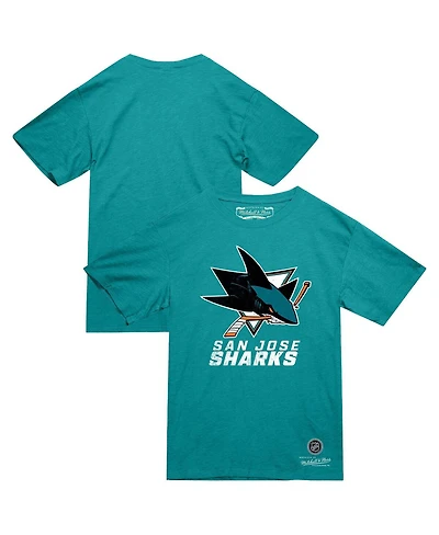 Mitchell & Ness Men's Teal San Jose Sharks Heritage T-Shirt