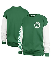 '47 Brand Women's Kelly Green Boston Celtics Plus Oversized Rise Andie Pullover Sweatshirt