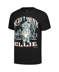 Stadium Essentials Men's and Women's Black New York Liberty Ellie Mascot City Elementized T-Shirt