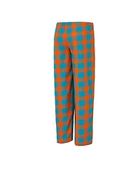 Concepts Sport Women's 2-Piece Aqua/Orange Miami Dolphins Avondale T-Shirt and Pants Flannel Pj Set
