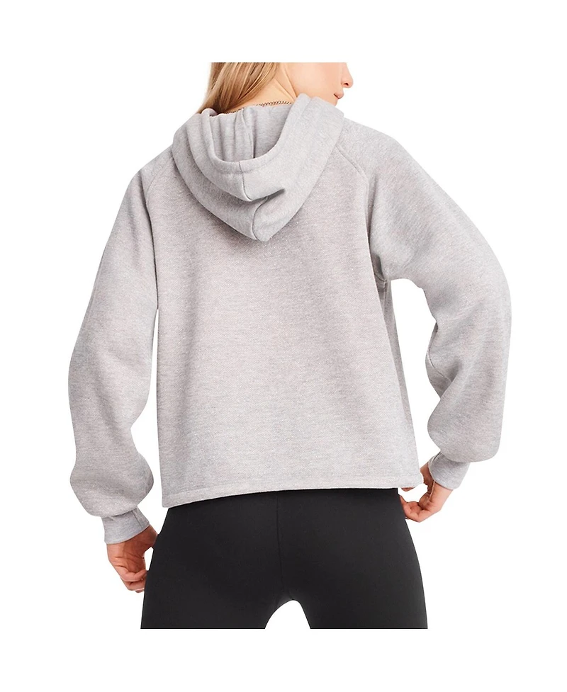 Dkny Sport Women's Heather Gray Tampa Bay Buccaneers Debbie Dolman Raglan Pullover Hoodie
