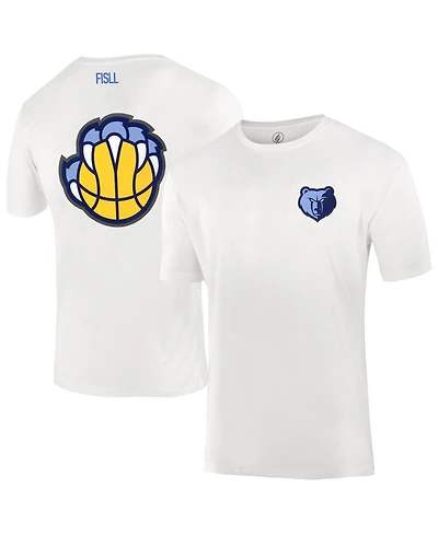 Fisll Men's and Women's White Memphis Grizzlies Burst Logo T-Shirt