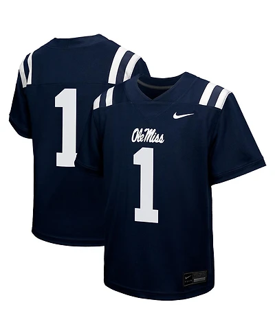 Nike Big Boys and Girls 1 Navy Ole Miss Rebels Untouchable Replica Game Jersey
