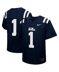 Nike Big Boys and Girls 1 Navy Ole Miss Rebels Untouchable Replica Game Jersey