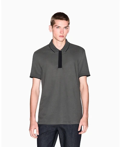 A|X Armani Exchange Men's Grosgrain Logo Polo Shirt