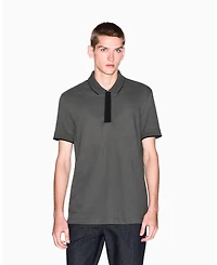 A|X Armani Exchange Men's Grosgrain Logo Polo Shirt
