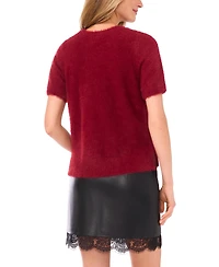 Vince Camuto Women's Short Sleeve Crew Neck Top