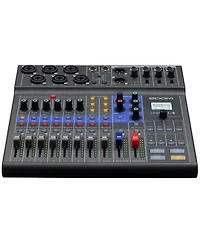 Zoom Zoom LiveTrak L-8 Portable 8-Channel Digital Mixer and Multitrack Recorder Bundle with 4x TAP300 Cardioid Dynamic Microphone, 4x Semi-Open Back