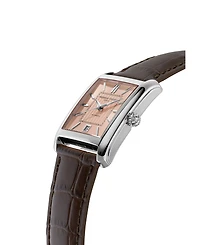 Frederique Constant Men's Carree Automatic Brown Strap Watch, 30mm