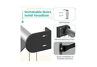 Aecojoy Retractable Awning, 30"x40" Manual Outdoor Awnings for Door Entrance, Sun Shade Canopy