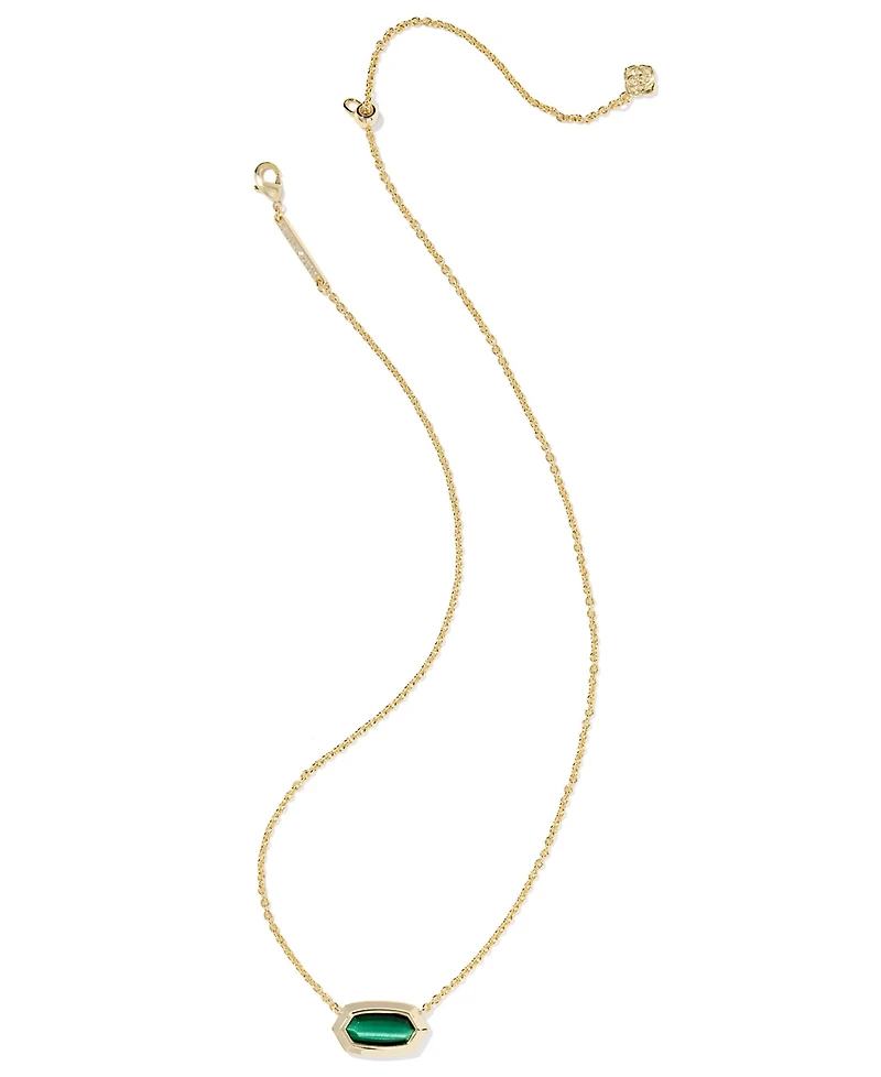 Kendra Scott Imitation Pearl 14K Gold Plated Over Brass Elisa Bezel Short Pendant Necklace