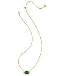 Kendra Scott Imitation Pearl 14K Gold Plated Over Brass Elisa Bezel Short Pendant Necklace