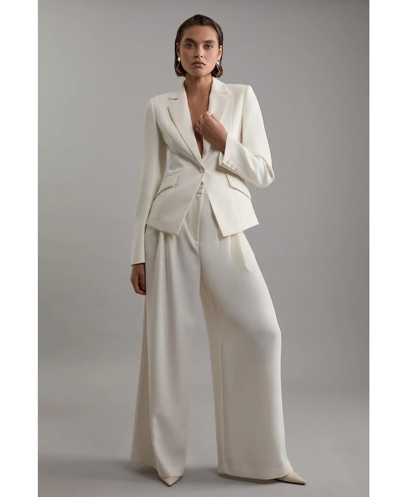 Karen Millen Women's Crepe Blazer Jacket