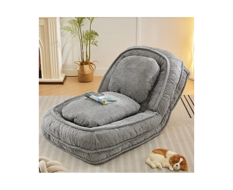 Casainc Lazy Sofa Chair Couch with 5 Adjustable Position Human Dog Bed