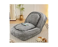 Casainc Lazy Sofa Chair Couch with 5 Adjustable Position Human Dog Bed